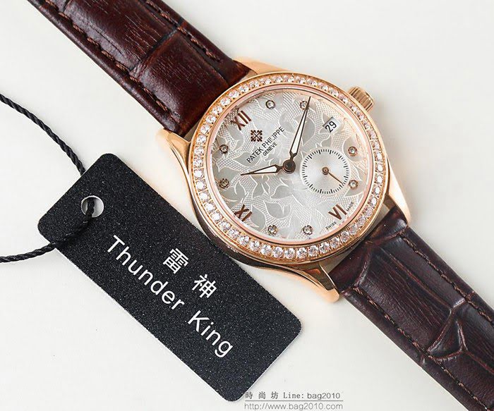 百達翡麗PATEK PHILPPE LS精品 新款 進口全自動機械機芯 316精鋼表殼 小牛皮錶帶 高端情侶對表  wssb3628